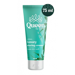 QUEEN HERBAL LUXURY SHAVING CREAM FOR SENSETIVE SKIN ( TRAVEL SIZE ) 75 ML